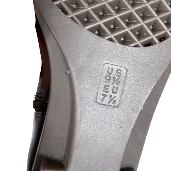 NEW Aerosoles Double Trouble 2 Booties Size 9.5 Brown Leather Ankle Square Toe - Picture 12 of 14